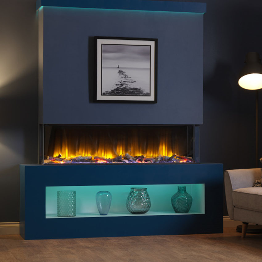 media wall fireplace installations